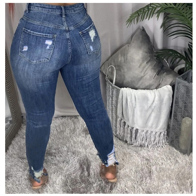 Plus Size High Waisted Jeans