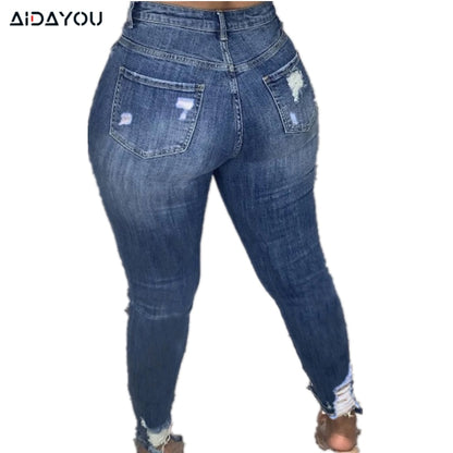 Plus Size High Waisted Jeans