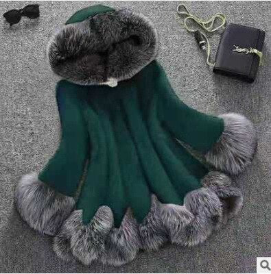 Plus Size Faux Fur Mink Coat