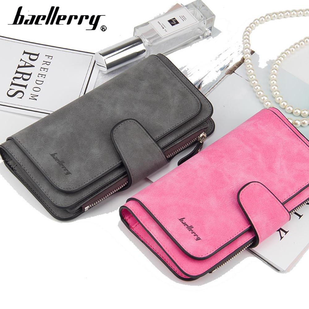 Fashion Long Leather Card Holder Zipper Wallet