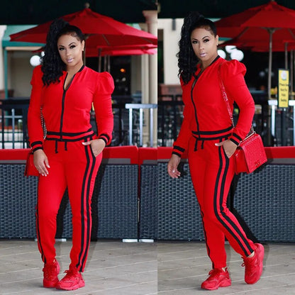 Autumn Two Piece Luxury Runway Tracksuit