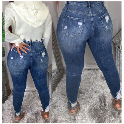 Plus Size High Waisted Jeans