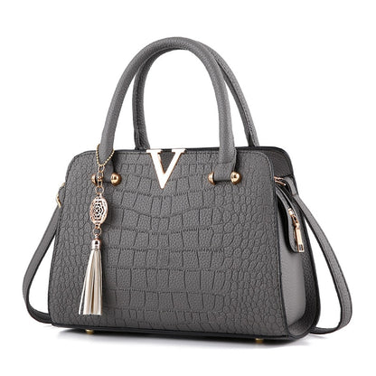 High Quality leather Crocodile Tote Shoulder Bag