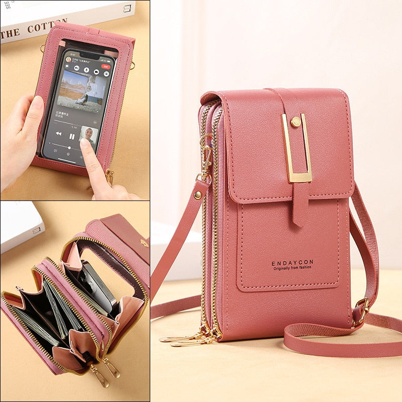 Soft Leather Crossbody Shoulder Strap Handbag