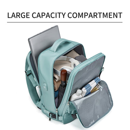 USB charging Waterproof Laptop Backpack With shoe bag