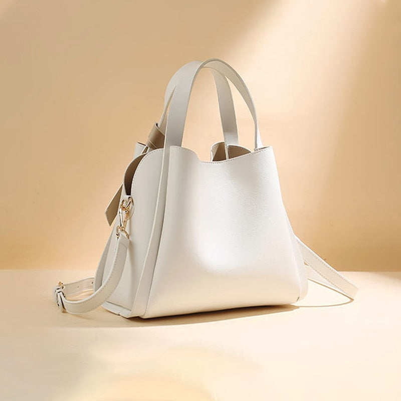 Casual Simple Elegant Portable High-Capacity Bucket Bag