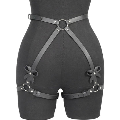 Leather Leg Harness Garter Belt