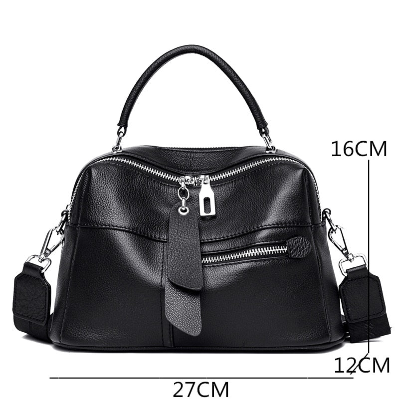 Soft Genuine Leather Shoulder Bag