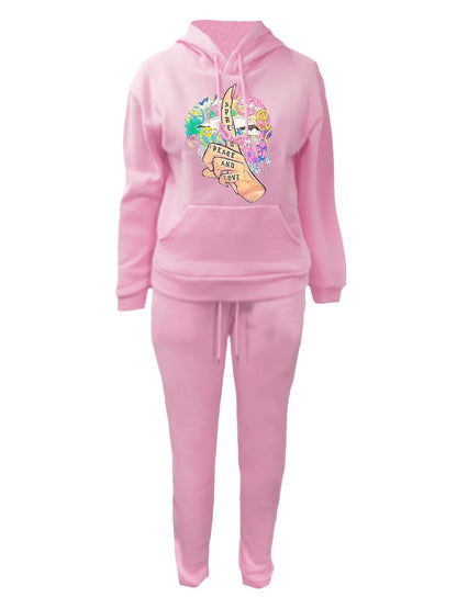 Two-piece Sweatshirt & Drawstring Sweatsuit