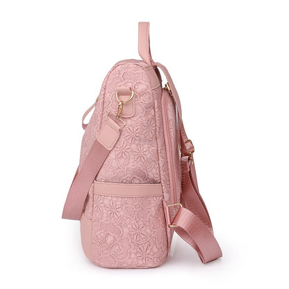 Soft Leather Stitching Anti-theft Fashion Backpack