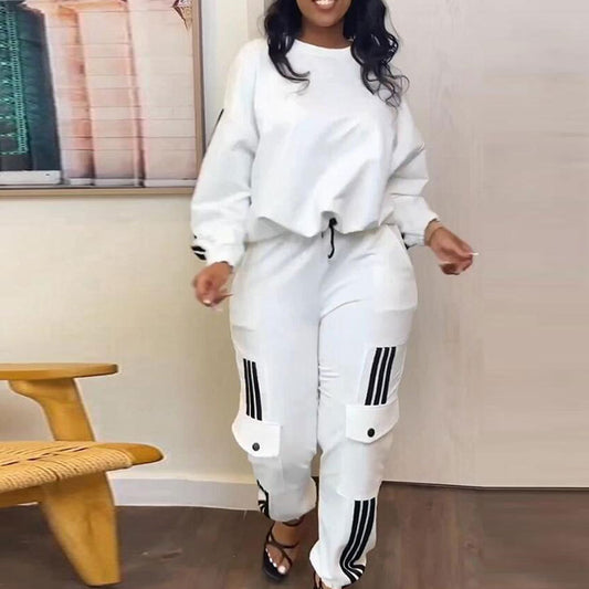 2 Piece Solid Loose Fit Tracksuit