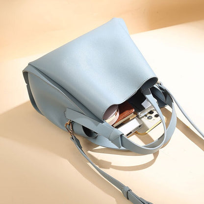 Casual Simple Elegant Portable High-Capacity Bucket Bag