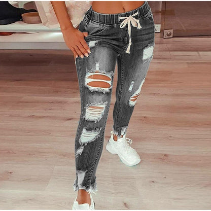 Plus Size Ripped Skinny Jeans