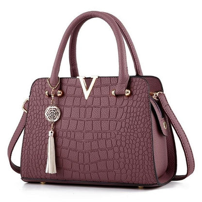 High Quality leather Crocodile Tote Shoulder Bag