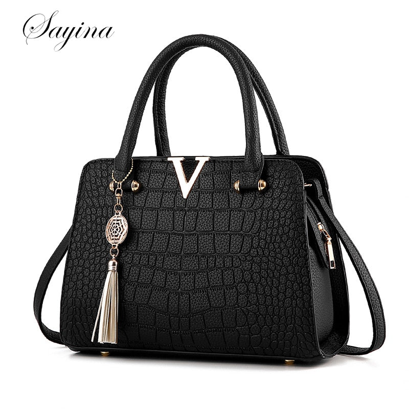 High Quality leather Crocodile Tote Shoulder Bag